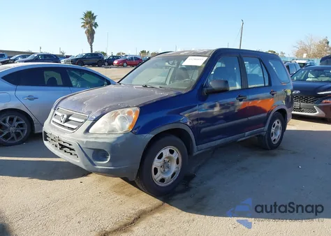 2005 Honda Cr-V Lx из США, поврежденный, VIN JHLRD685X5C016777